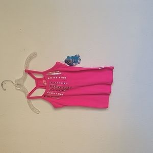 NEW NICKELODEON ZOEY tanktop junior size L(14) color pink